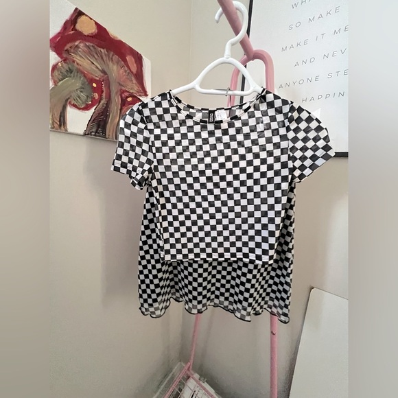 H&M Other - H&M Divided checkered tshirt & mini skirt set 🏁 XS